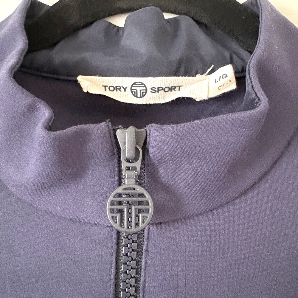 Tory Sport Navy Zip-Up Dress - Picture 3 of 5